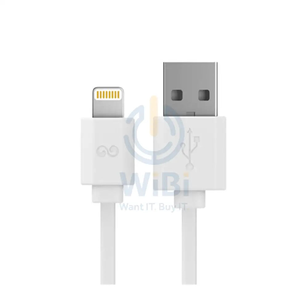 iWALK Trione Tangle Free Charging Cable - Lightning / 1 Meter / White