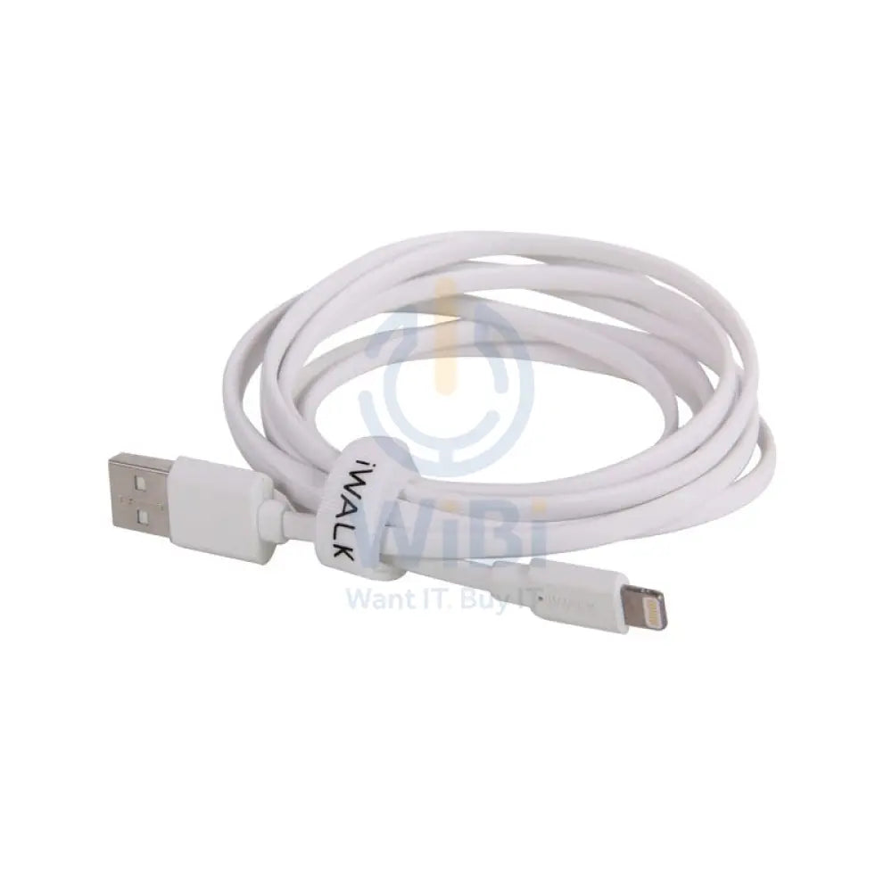 iWALK Trione Tangle Free Charging Cable - Lightning / 1 Meter / White