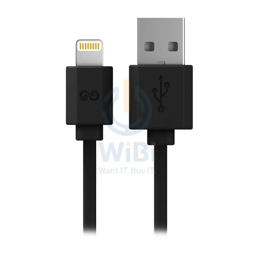 iWALK Trione Tangle Free Charging Cable - Lightning / 2 Meters / Black