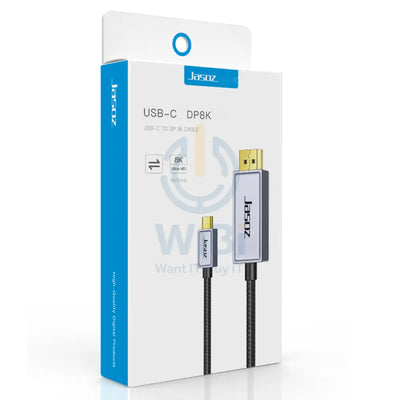 Jasoz A135 Type-C to Display Port 1.4 Cable - 1.8 Meter / Black Accessories > Cables & Converters > Cables