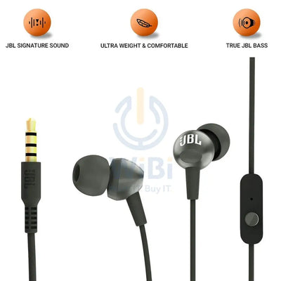 سماعات أذن JBL C200 داخل الاذن - سماعات الرأساكسسوارات أسود اكسسوارات الصوت > سماعات الرأس