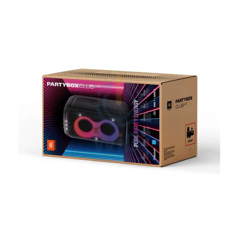 مكبر الصوت JBL PartyBox Club 120 المحمولة للحفلات - 160 واط / بلوتوث / أسود اكسسوارات الصوت > سماعات