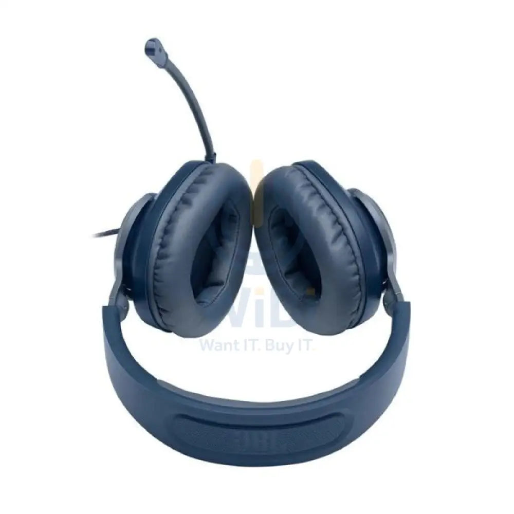 JBL Quantum 100 Wired Over-Ear Gaming Headphones - Blue Accessories > Audio > Headphones > Gaming Zone