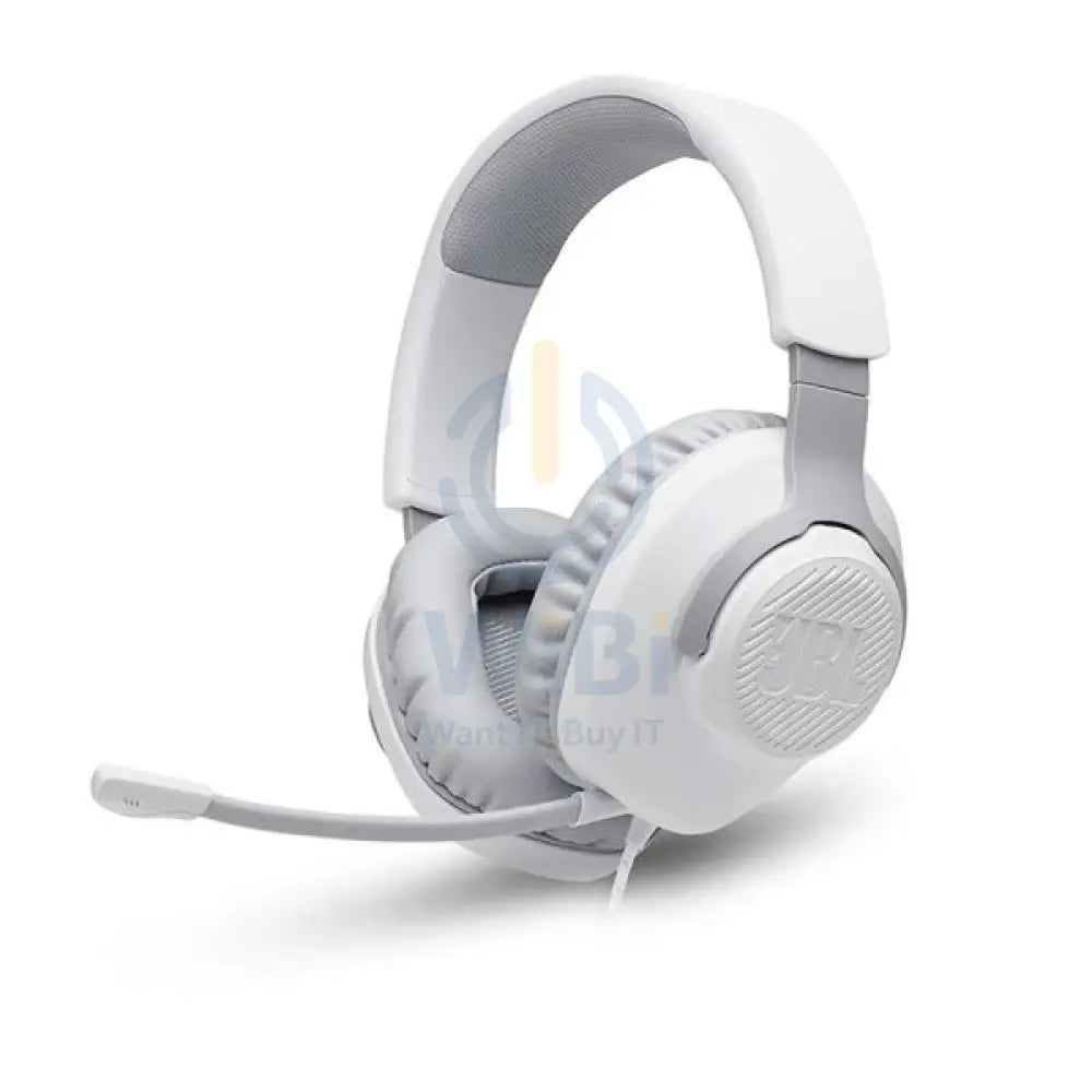 JBL Quantum 100 Wired Over-Ear Gaming Headphones - White Accessories > Audio > Headphones > Gaming Zone