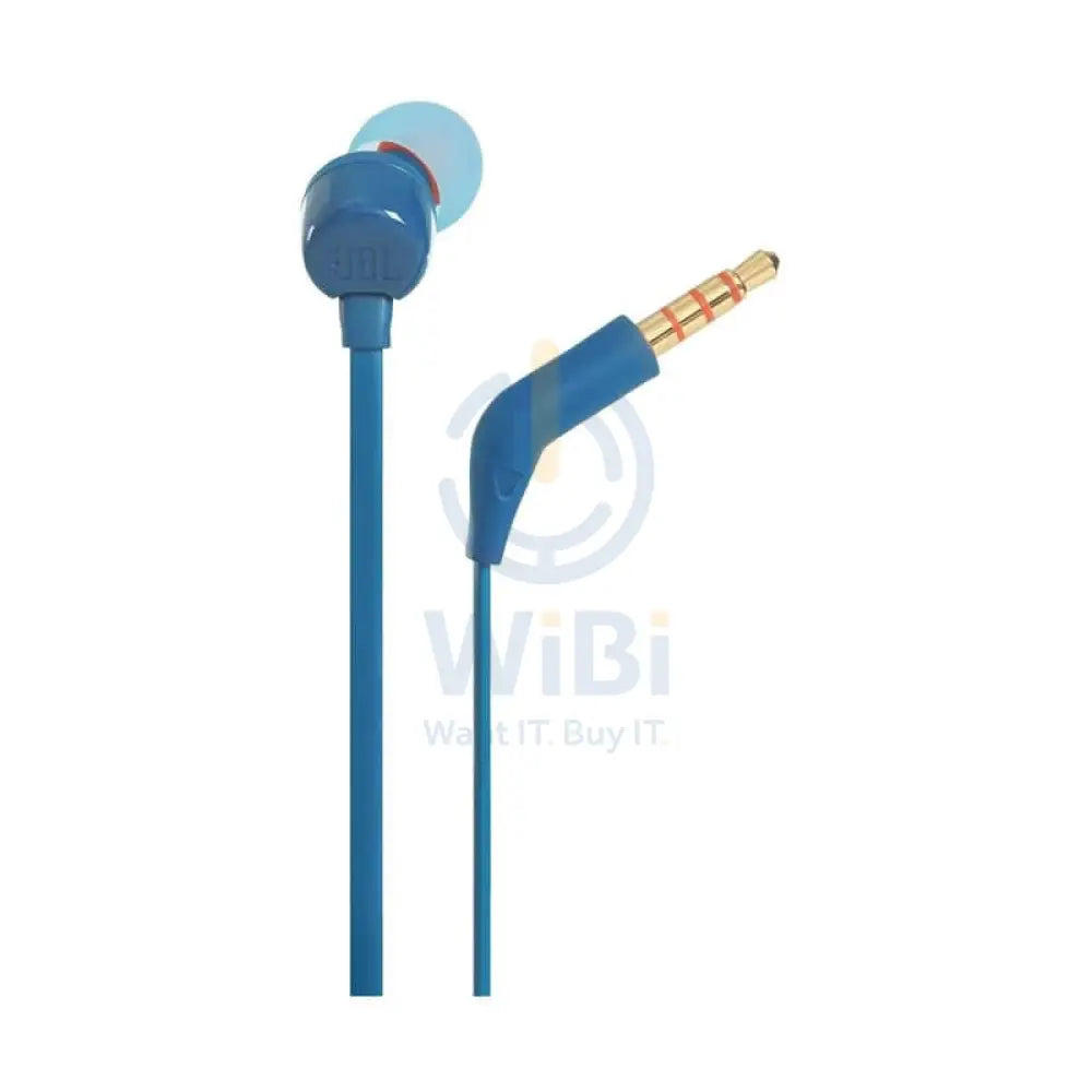 JBL Tune 110 Earphones - 3.5 mm / In-ear / Wired / Blue Accessories > Audio > Headphones