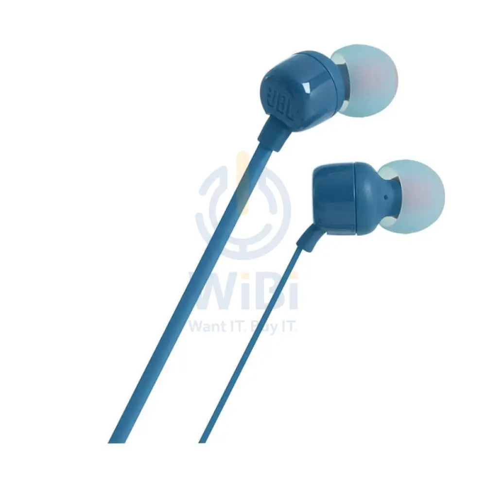 JBL Tune 110 Earphones - 3.5 mm / In-ear / Wired / Blue Accessories > Audio > Headphones