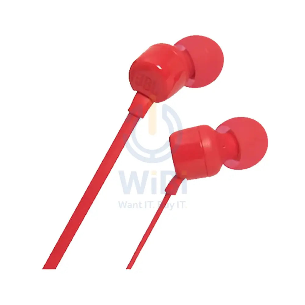 JBL Tune 110 Earphones - 3.5 mm / In-ear / Wired / Red Accessories > Audio > Headphones