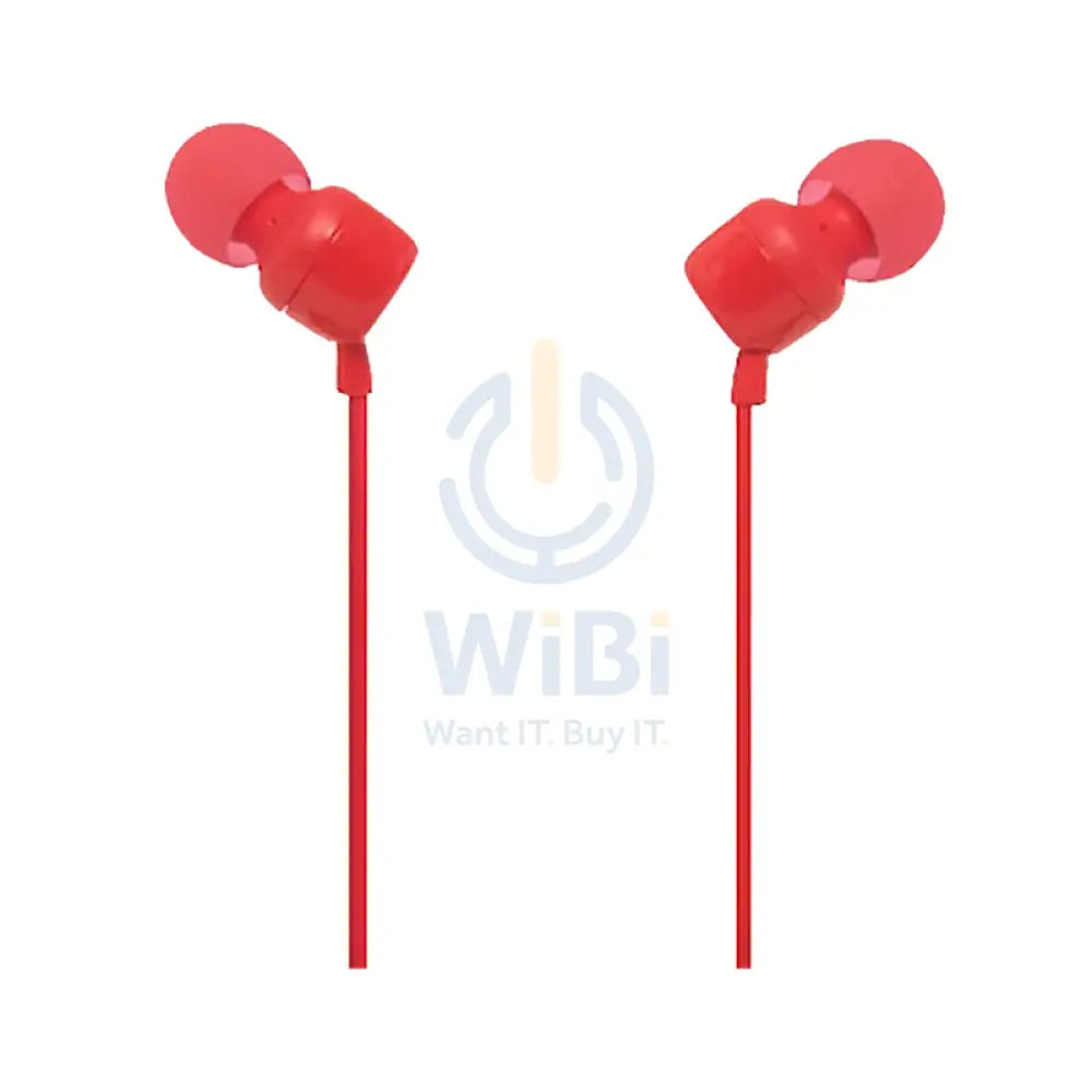 JBL Tune 110 Earphones - 3.5 mm / In-ear / Wired / Red Accessories > Audio > Headphones