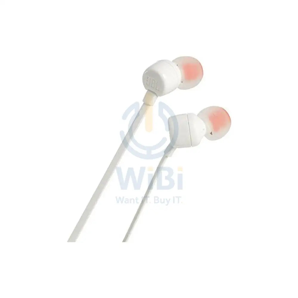 JBL Tune 110 Earphones - 3.5 mm / In-ear / Wired / White Accessories > Audio > Headphones