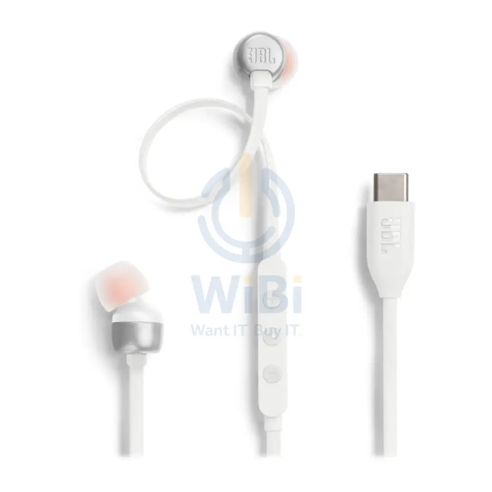JBL Tune 310C يو اس بي سماعات الرأس داخل الاذن / بسلك / أبيض اكسسوارات الصوت > سماعات الرأس سماعات الرأس