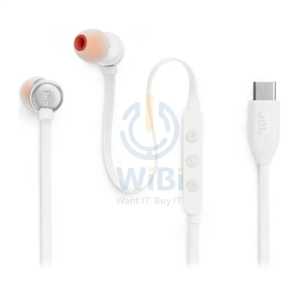 JBL Tune 310C يو اس بي سماعات الرأس داخل الاذن / بسلك / أبيض اكسسوارات الصوت > سماعات الرأس سماعات الرأس