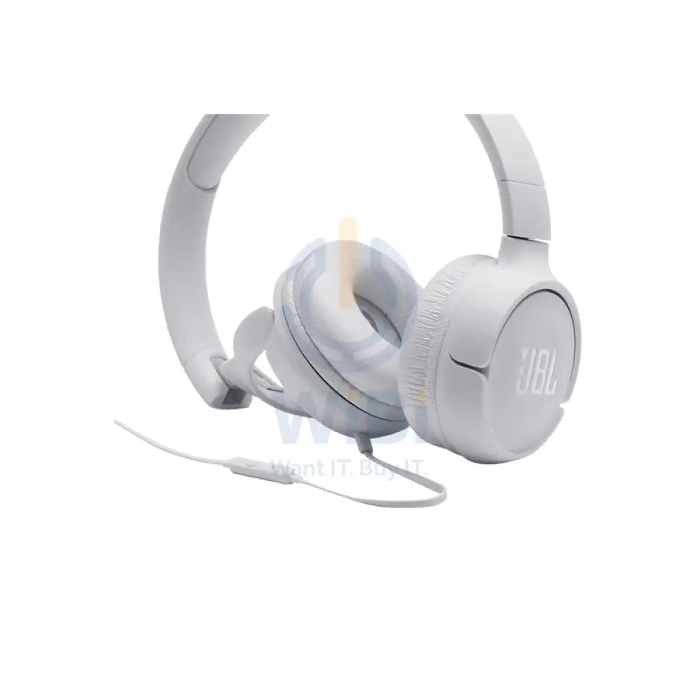 JBL Tune 500 Wired on-ear headphones - Over-Ear / Wired / White Accessories > Audio > Headphones