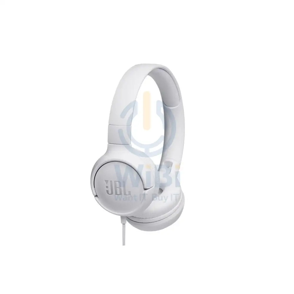 JBL Tune 500 Wired on-ear headphones - Over-Ear / Wired / White Accessories > Audio > Headphones