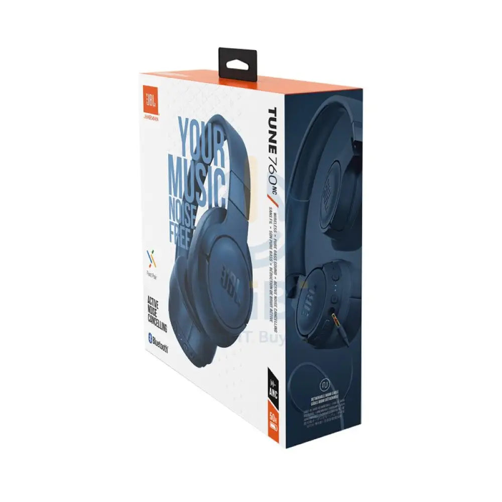 JBL Tune 760NC لاسلكي سماعة رأس / 5.0 / أزرق اكسسوارات > الصوت > سماعات الرأس