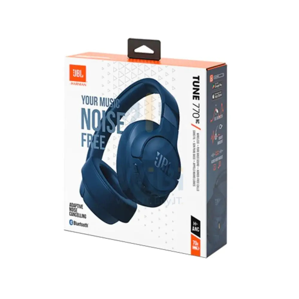 JBL Tune 770NC Wireless Noise-Cancelling Over-Ear Headphones - Blue Accessories > Audio > Headphones