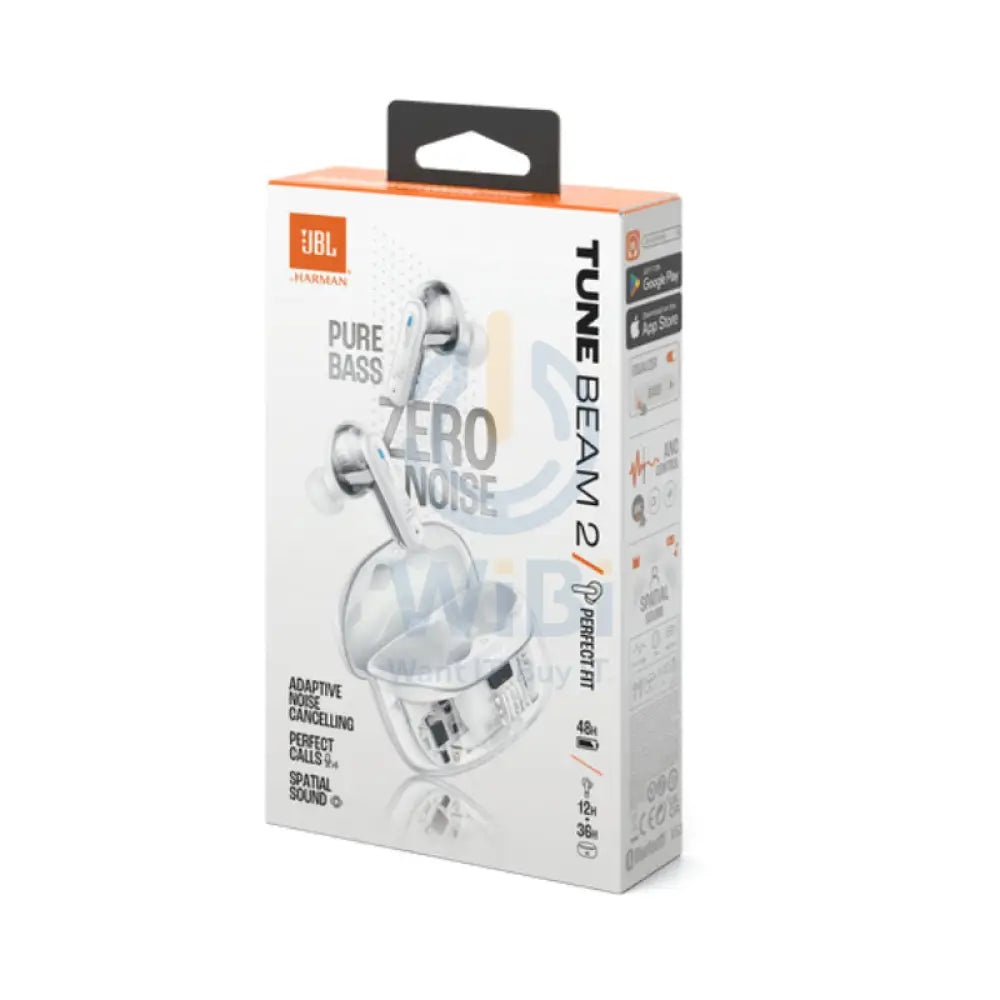 JBL Tune Beam 2 Wireless Earbuds - In-Ear / Bluetooth / White Accessories > Audio > Headphones