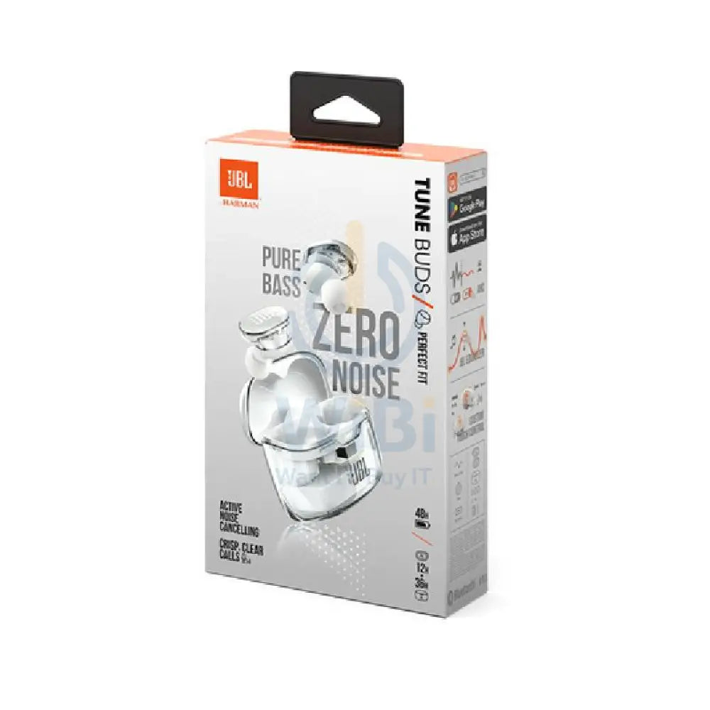 JBL Tune Buds True Wireless Noise Cancellation Earbuds GHOST EDITION - White Accessories > Audio > Headphones