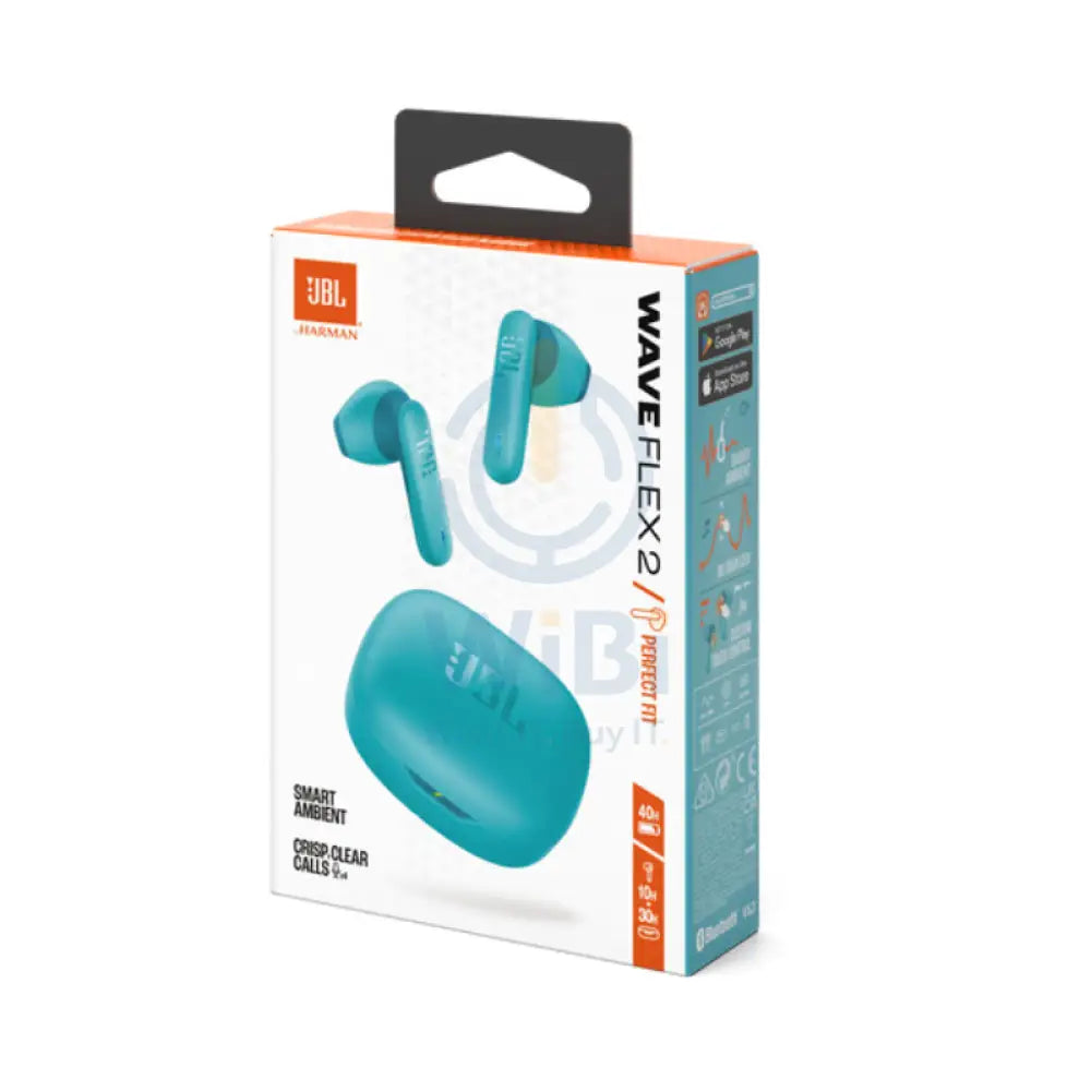 JBL Wave Flex 2 Wireless Earbud - In-Ear / Bluetooth / Blue Accessories > Audio > Headphones