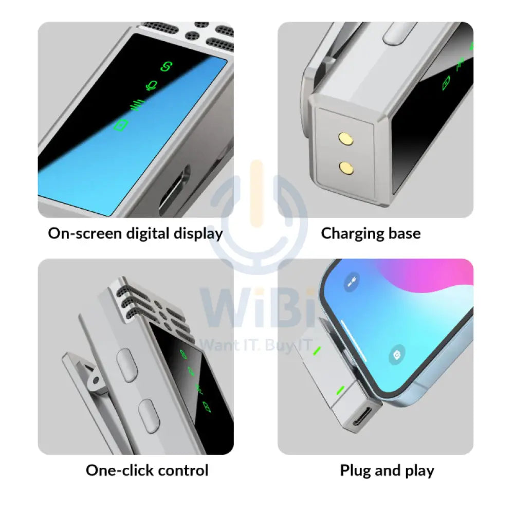 Jmary MW 15 2.4G Wireless Microphone ≤20ms / 60db / 20M / 70mAh / Silver Accessories > Audio > Microphone