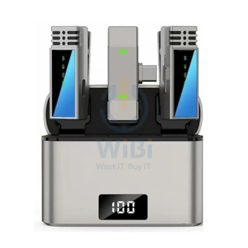 Jmary MW 15 2.4G Wireless Microphone ≤20ms / 60db / 20M / 70mAh / Silver Accessories > Audio > Microphone