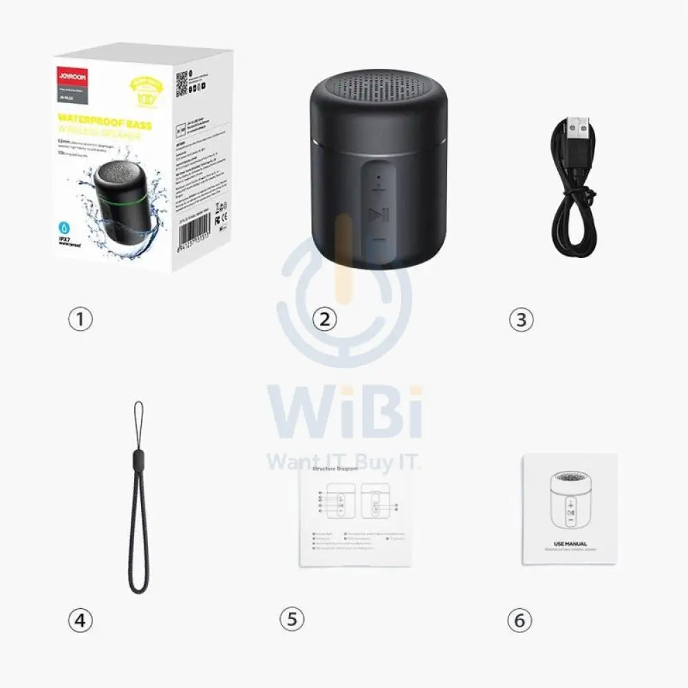 JOYROOM JR-ML02 Portable Bluetooth Speaker - Bluetooth / 20Hz - 20kHz / 86dB / Wireless