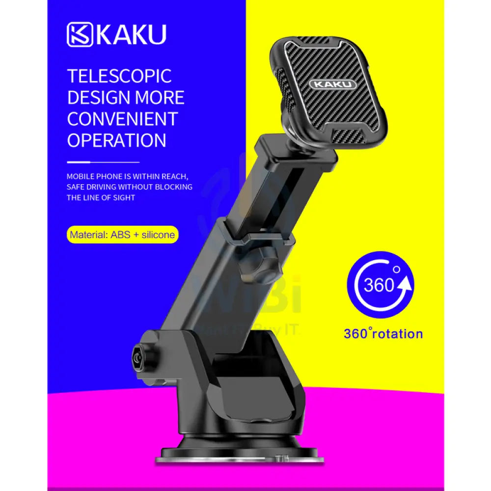 Kaku Car Phone Holder / Black - Pack of 2