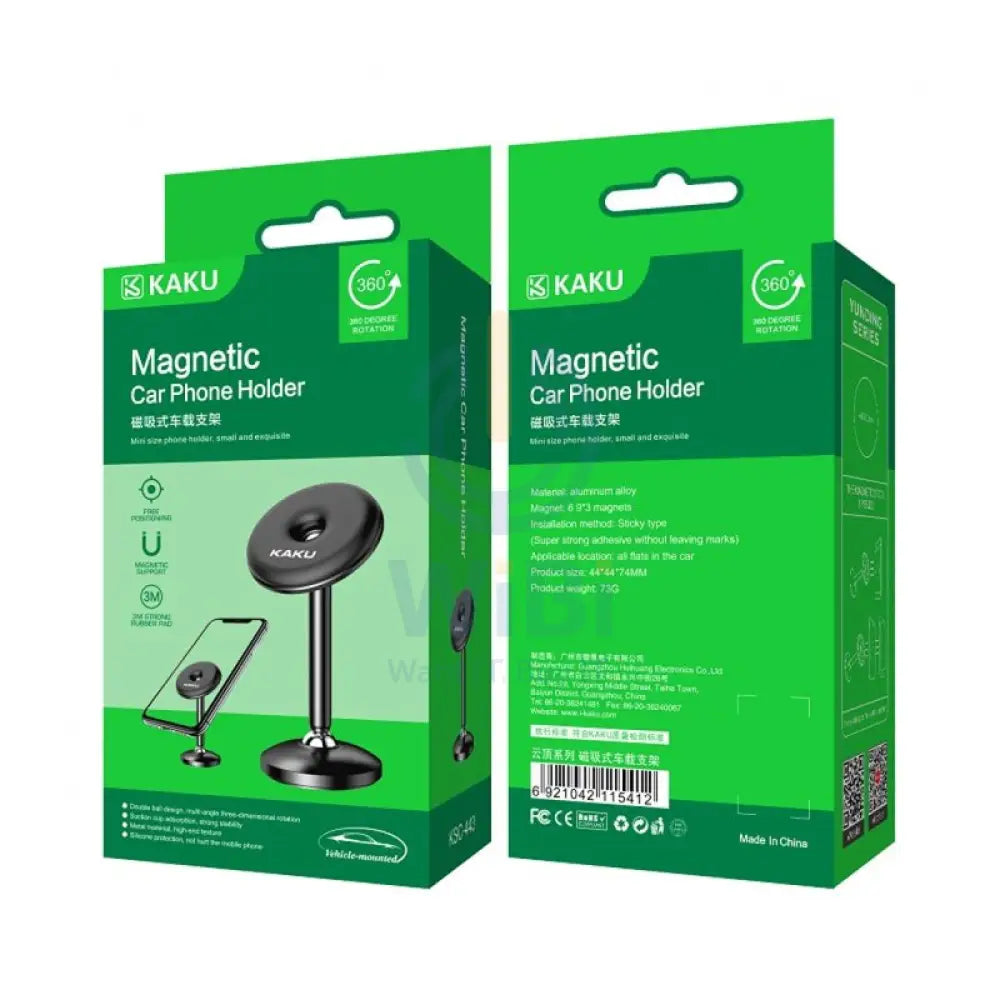 Kaku KSC-443 Magnetic Mini Car Mount Phone Holder - Black Accessories > Mobiles & Tablets > Mobiles > Mobile Holder