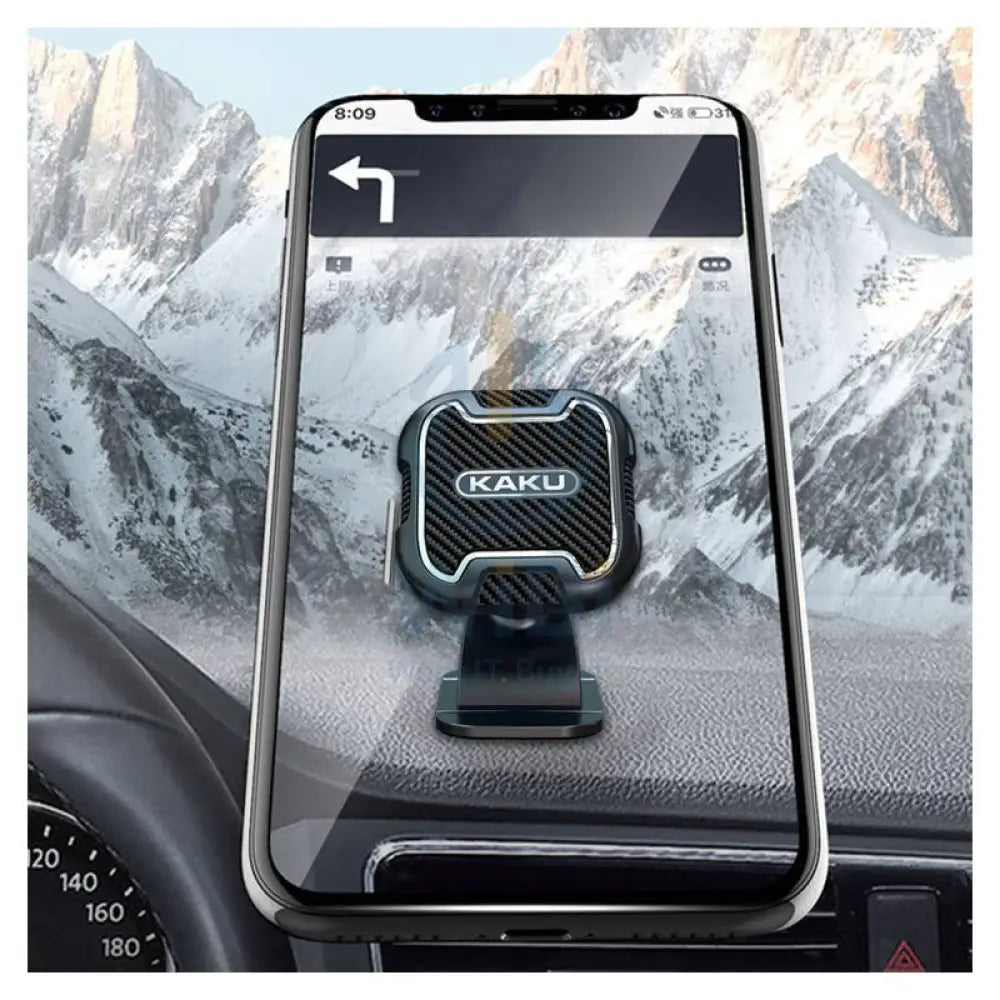 Kaku Magnetic Car Phone Holder - 360° / Black