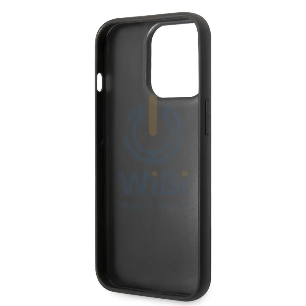 Karl Lagerfeld iPhone 14 Pro - Black Quilted Nylon Puffy Case With Metal Logo Plate Accessories > Mobiles & Tablets >