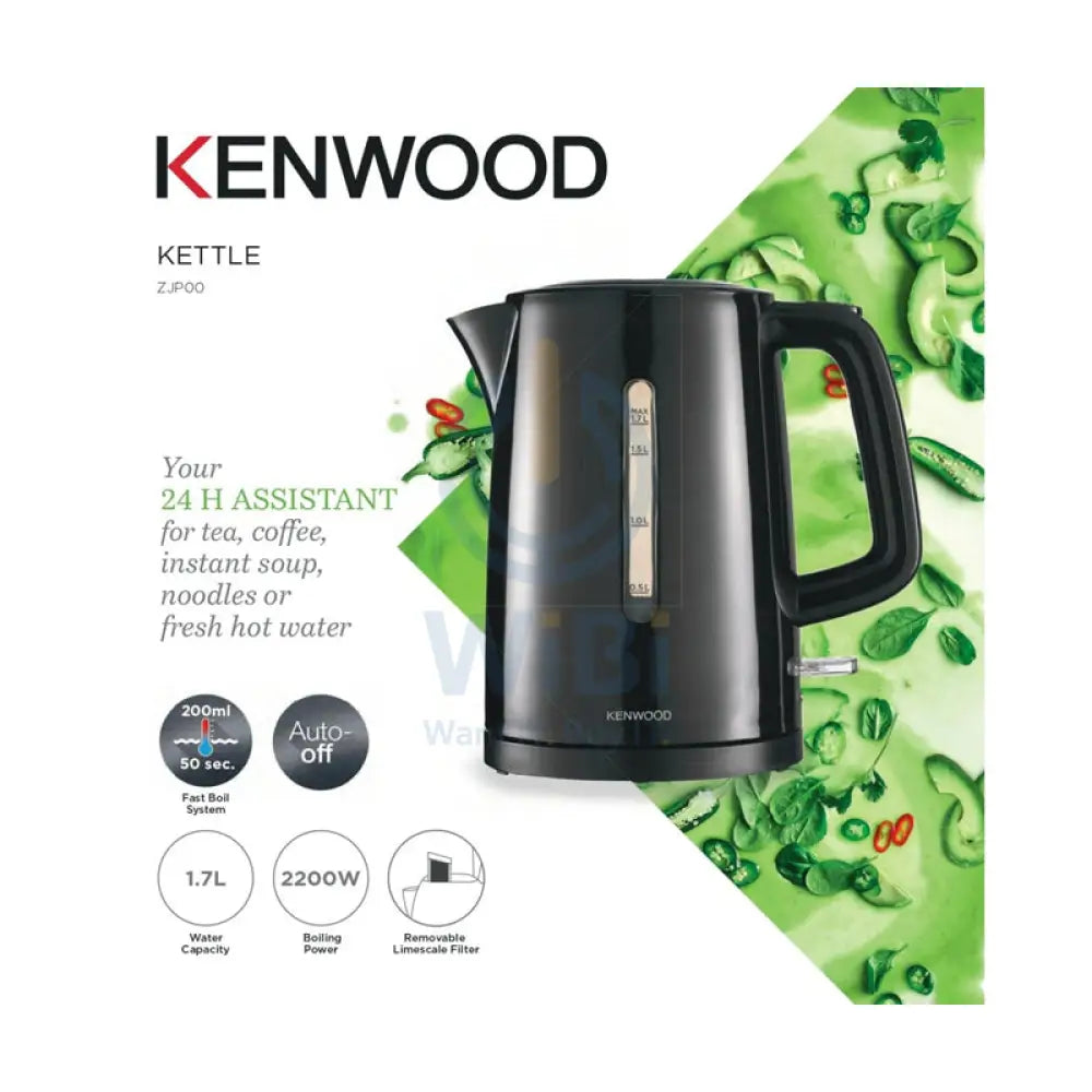 Kenwood ZJP00000BK Cordless Electric Kettle - 2200 Watts / 1.7 L Accessories > Smart Devices