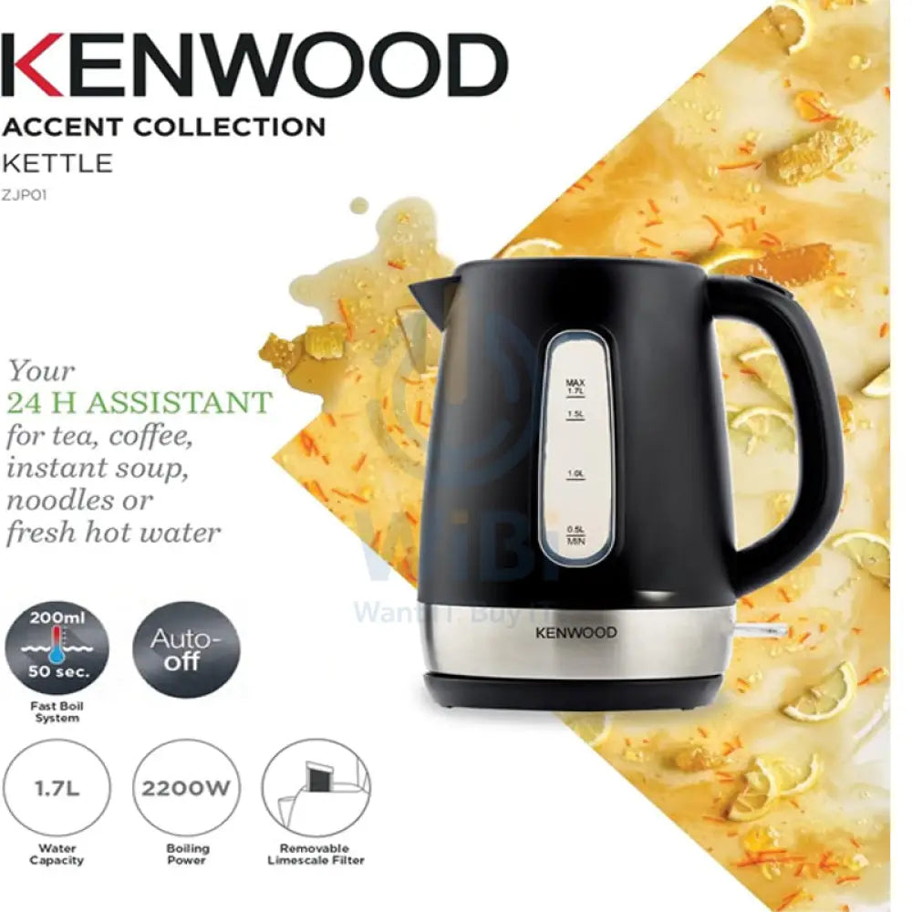 Kenwood ZJP01.A0BK Electric Kettle - 2200 Watts / 1.7 L Accessories > Smart Devices