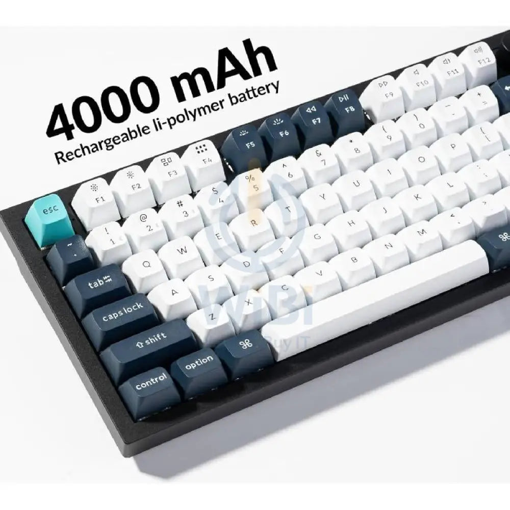 KeyChron Q6 Max Swappable 100% Mechanical Gaming Keyboard - Wireless / RGB / English/Arabic / Black Accessories >