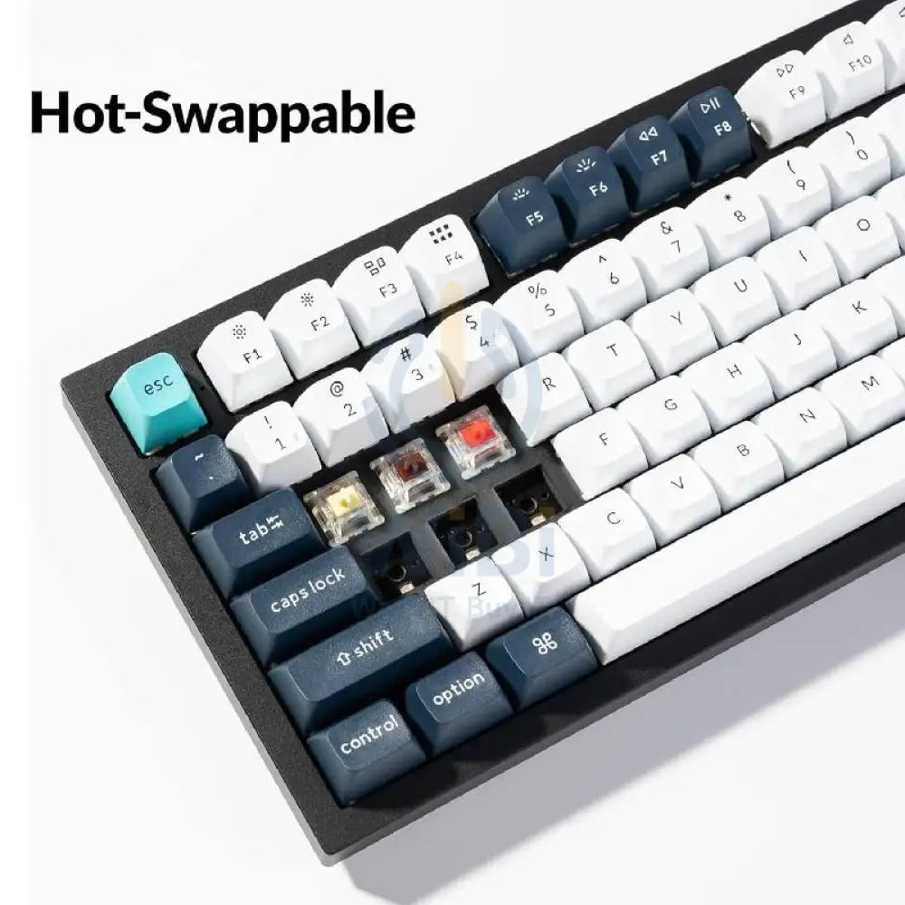 KeyChron Q6 Max Swappable 100% Mechanical Gaming Keyboard - Wireless / RGB / English/Arabic / Black Accessories >
