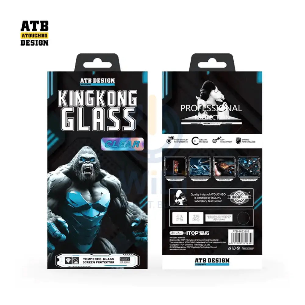 King Kong Tempered Glass Screen Protector - iPhone 15 / Clear Accessories > Mobiles & Tablets > Mobiles > Screen