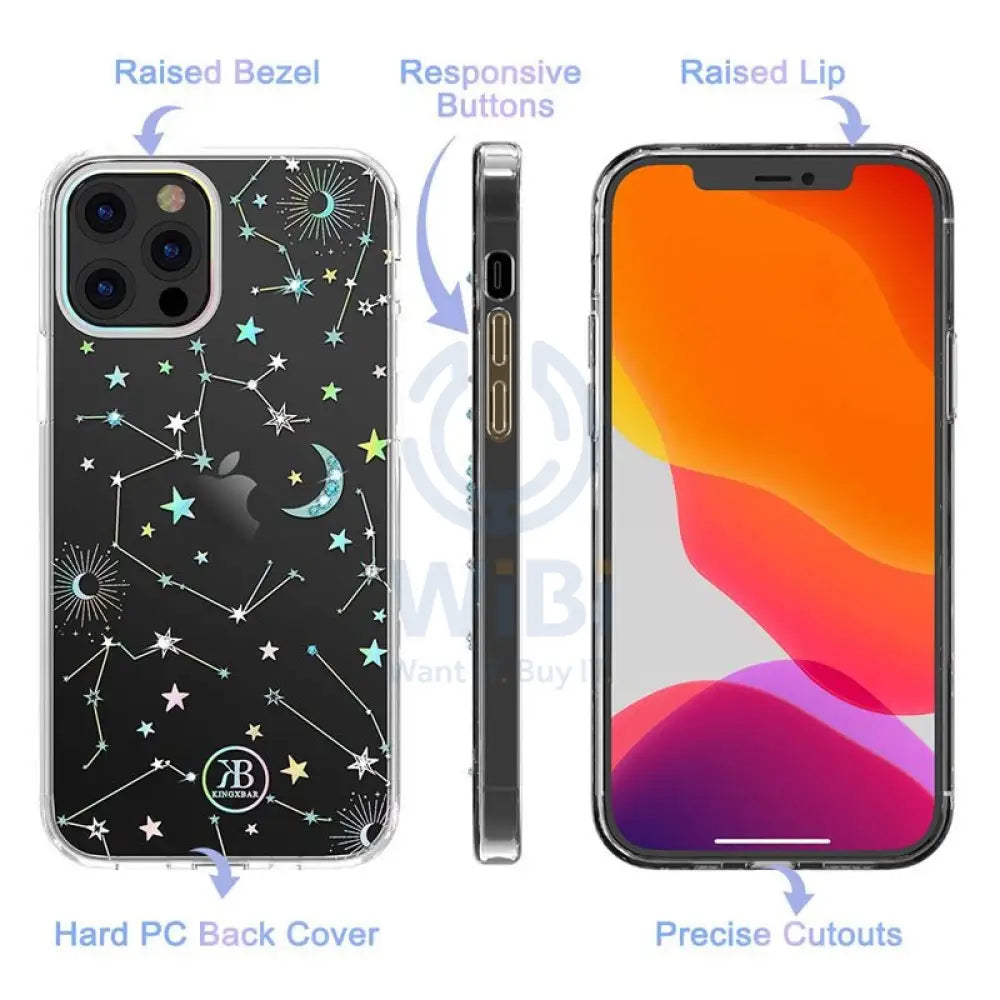 Kingxbar Case For iPhone 12 Pro Max - Starry Accessories > Mobiles & Tablets > Mobiles > Covers & Cases