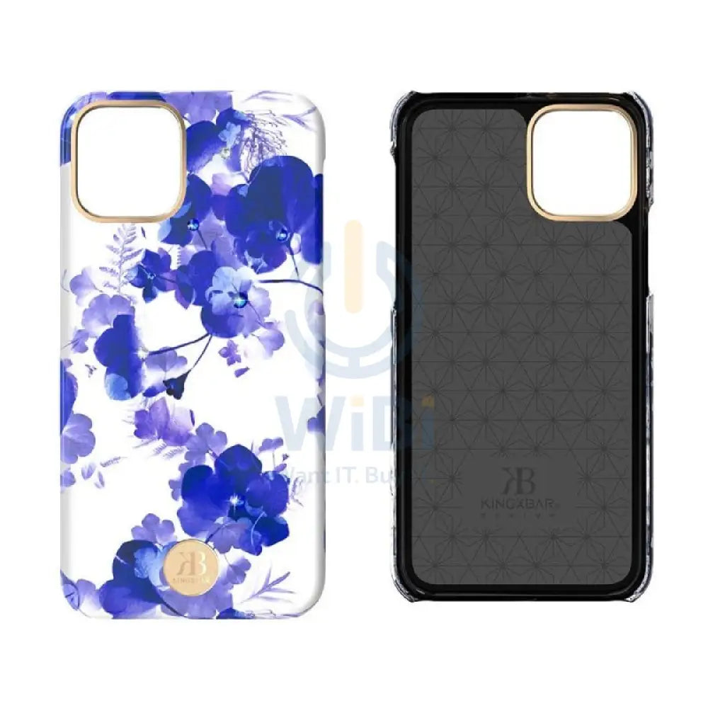 Kingxbar Swarovski Case - Apple iPhone 11 Pro / Floral Blue Accessories > Mobiles & Tablets > Mobiles > Covers & Cases