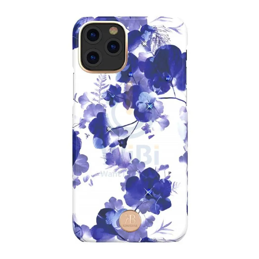 Kingxbar Swarovski Case - Apple iPhone 11 Pro / Floral Blue Accessories > Mobiles & Tablets > Mobiles > Covers & Cases