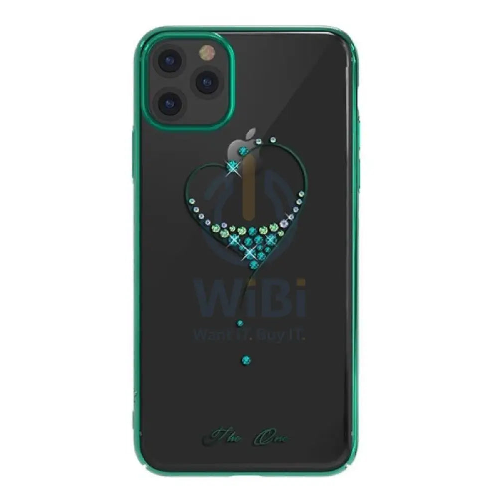 Kingxbar Swarovski Case - Apple iPhone 11 Pro / Heart Green Accessories > Mobiles & Tablets > Mobiles > Covers & Cases
