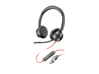 HP HP Poly Blackwire 8225 Stereo USB-C Headset - USB-C/A Adapter