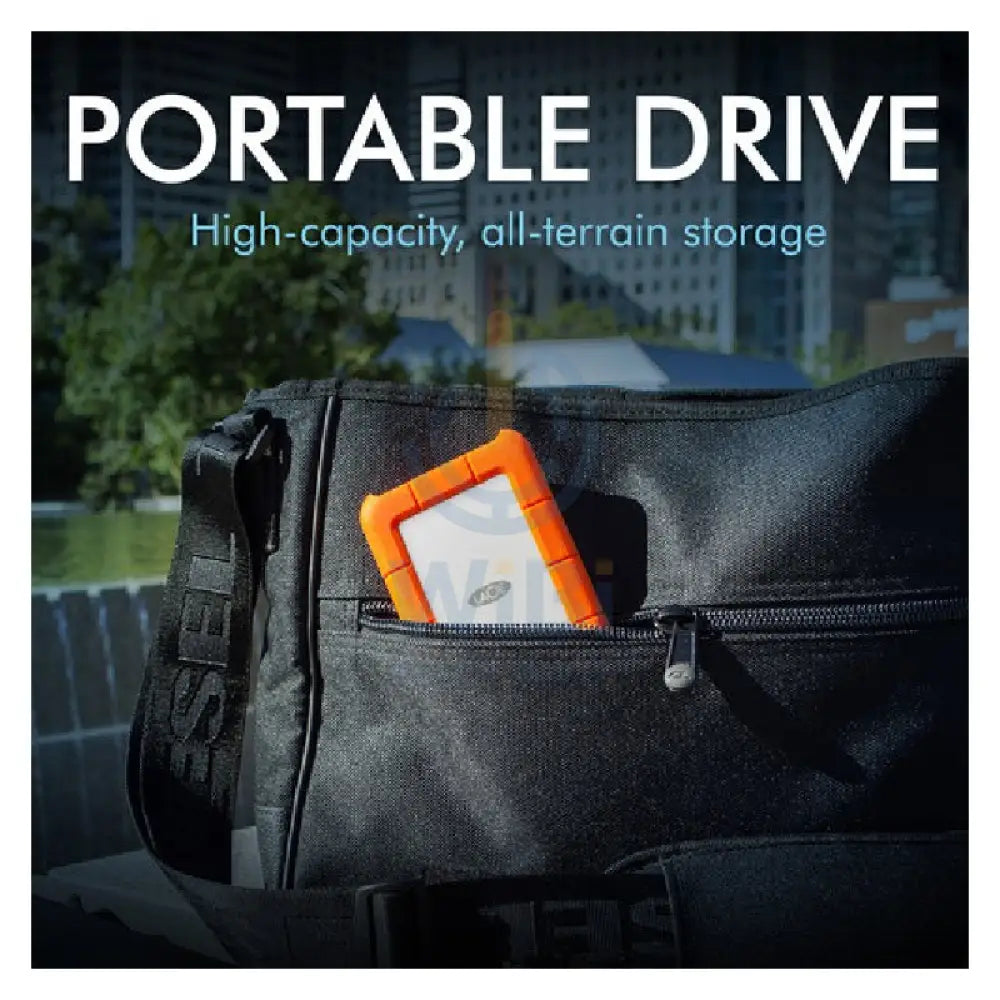 LaCie Rugged portable - 2TB / 5.0 Gbps / USB 3.1 Gen 1 / USB-C / External Hard Drive Storage > USB Hard Drive