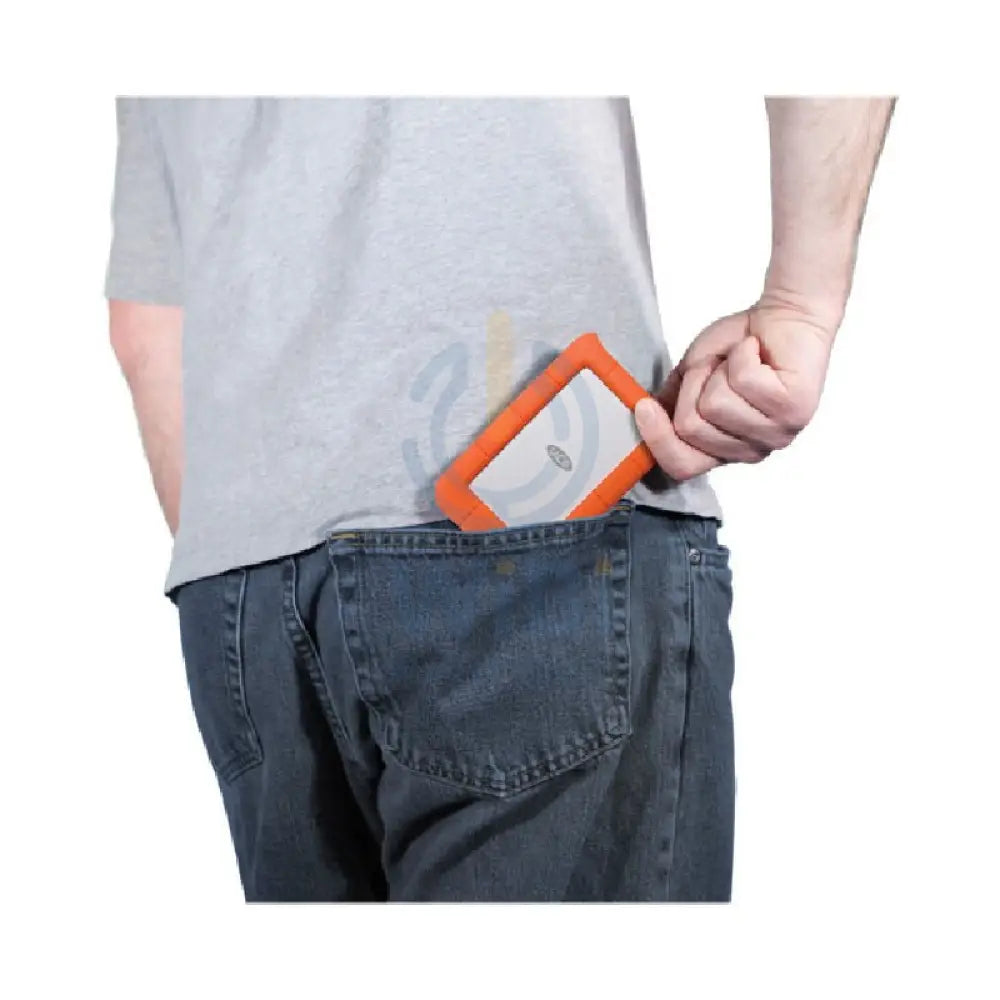 LaCie Rugged portable Mini - 2TB / 5.0 Gbps / USB 3.0 / Type-C / External Hard Drive Storage > USB Hard Drive