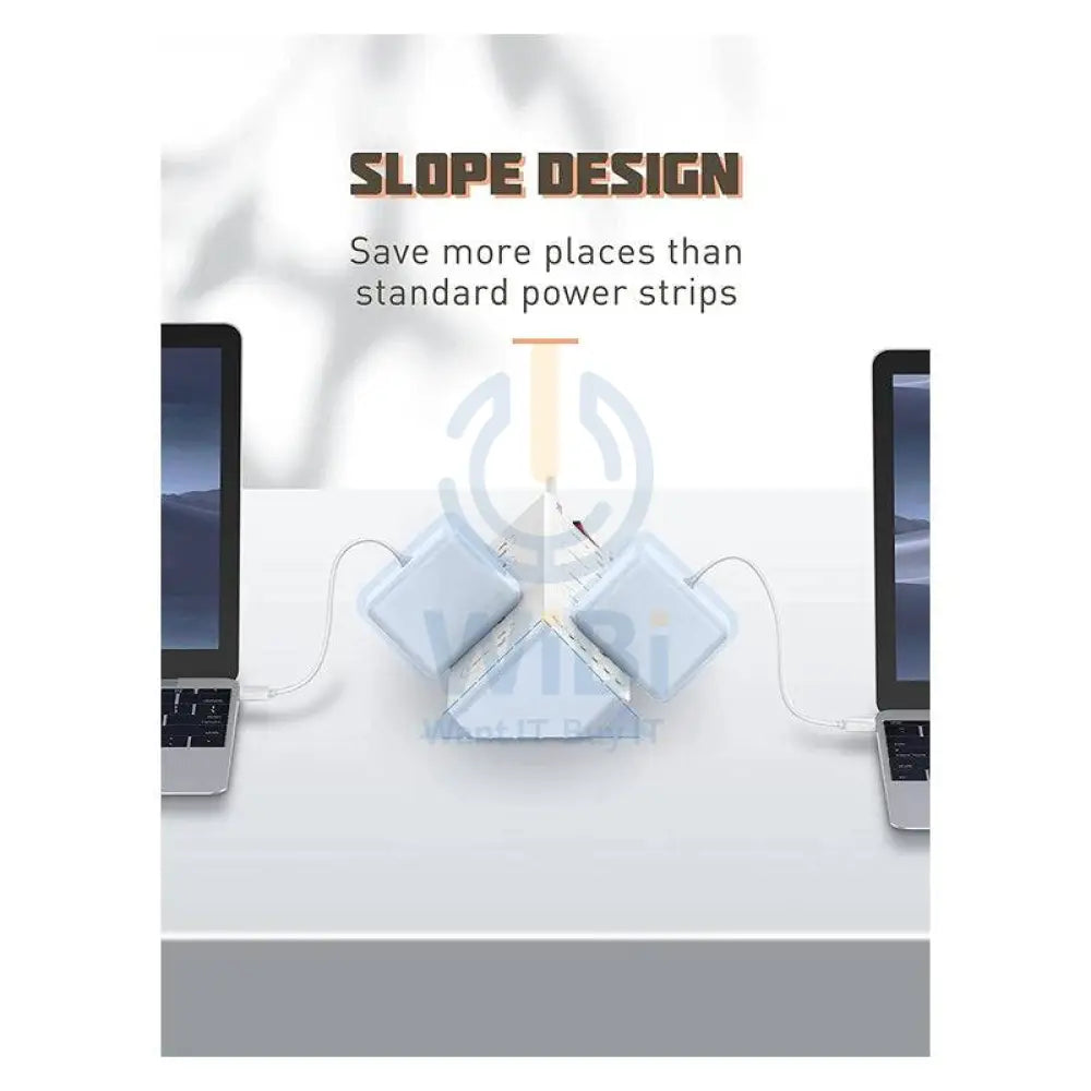 لدنيو 10 مخارجمقبس - 10 طريقة / يو اس بي/ 2 متر / أبيض - 2 قطعة