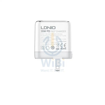 Ldnio 35W Dual USB-C Super Fast Charging Accessories > Power Adapters