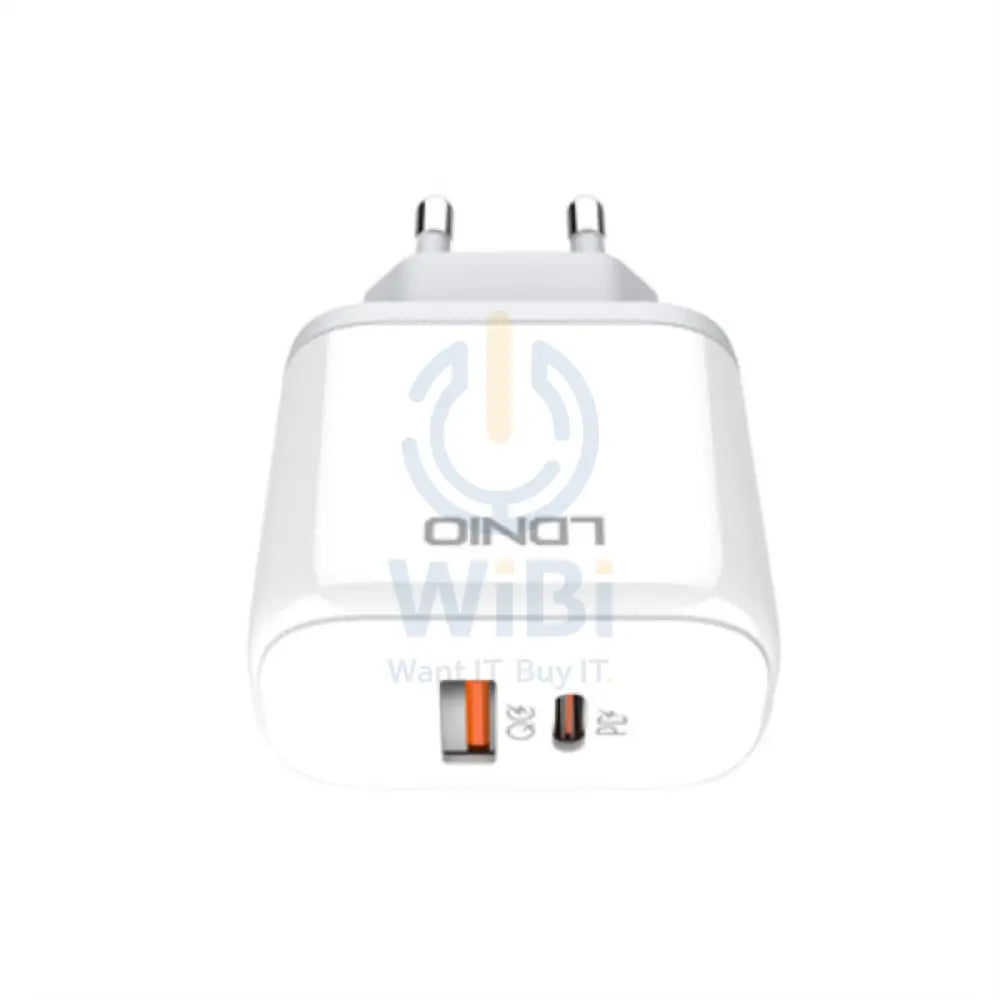 LDNIO A2526C Fast Wall Charger - 45W / USB-A / Type-c / White Accessories > Power Adapters
