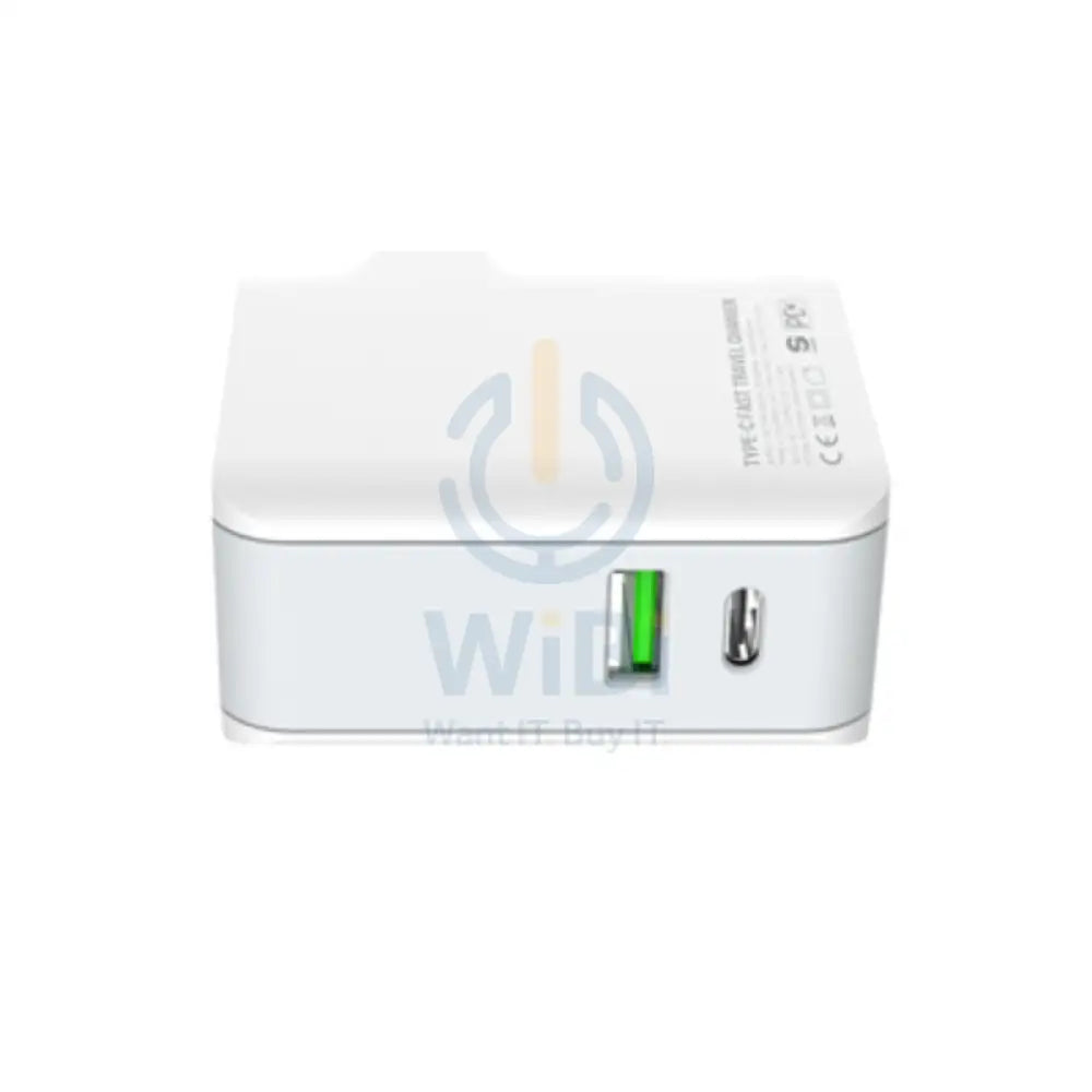 LDNIO A4403C Dual USB Ports Fast Wall Charger - 30W / USB-A / Type-C / White Accessories > Power Adapters