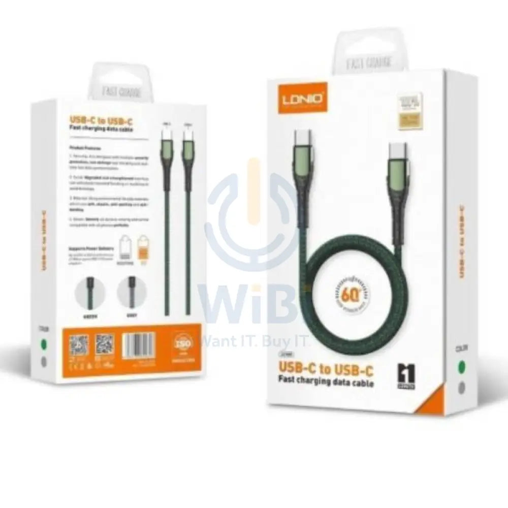 لدنيو LC101 LC101 سريع الشحن بيانات كابل - 60 واط / 1 متر / تايب-سي / أخضر اكسسوارات > كبلات محولات > كبلات
