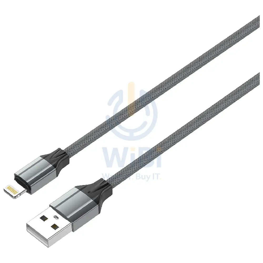 LDNIO LS442 Fast Charging Data Cable - 2 Meter / Lightning / USB-A / Grey Accessories > Cables & Converters > Cables
