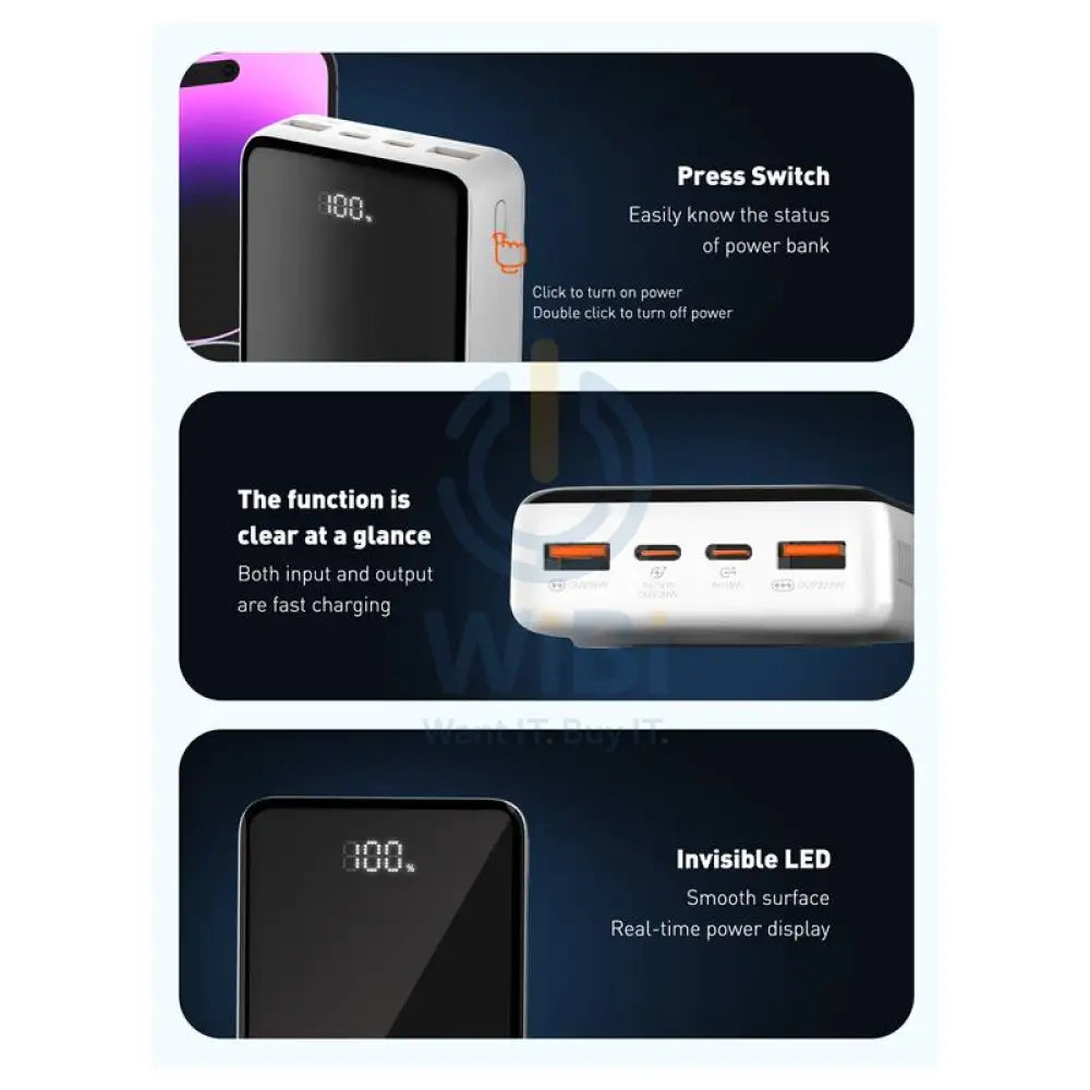 Ldnio PQ18 Magnetic Wireless Power Bank - 20,000mAh / 22.5W Accessories > Power Bank