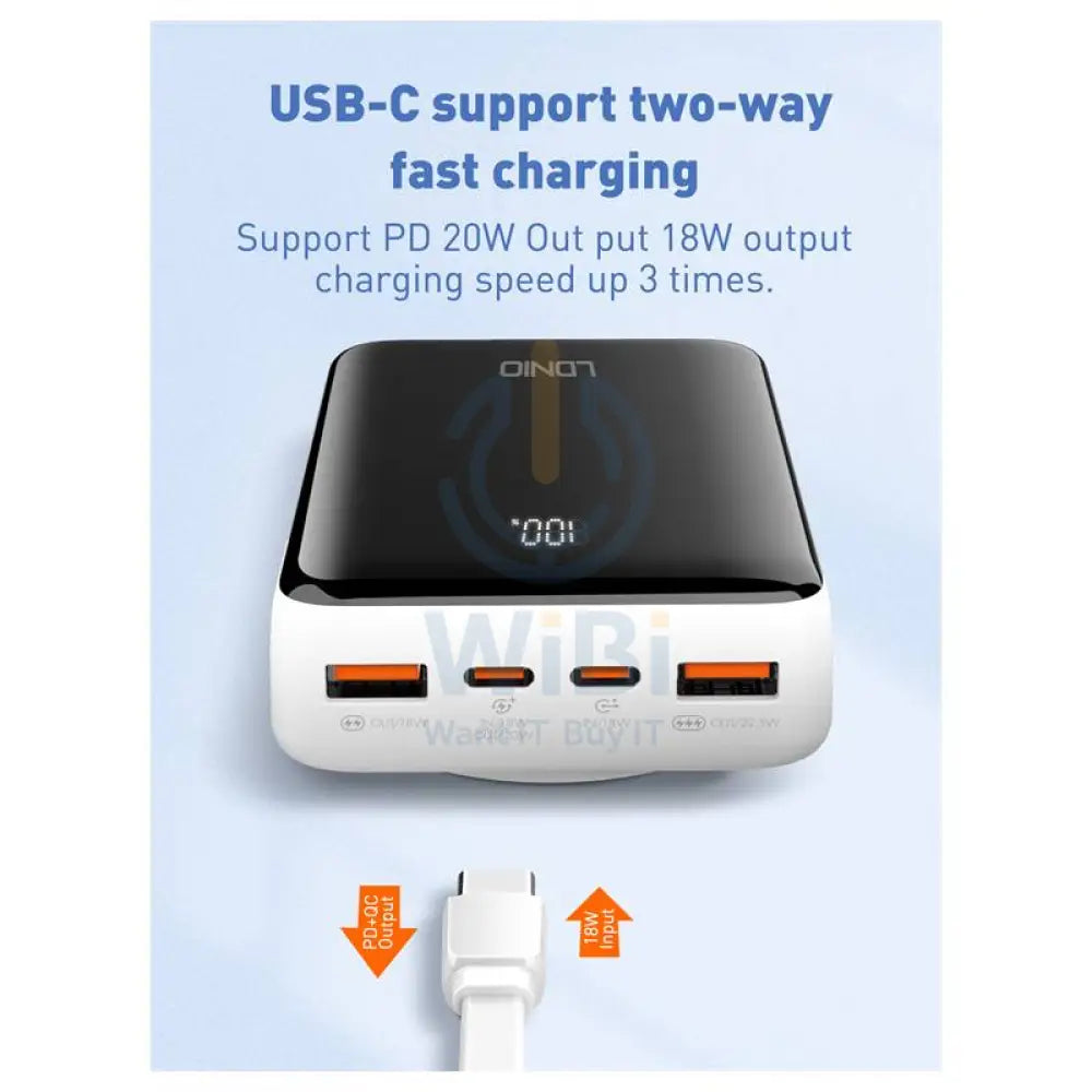 Ldnio PQ18 Magnetic Wireless Power Bank - 20,000mAh / 22.5W Accessories > Power Bank