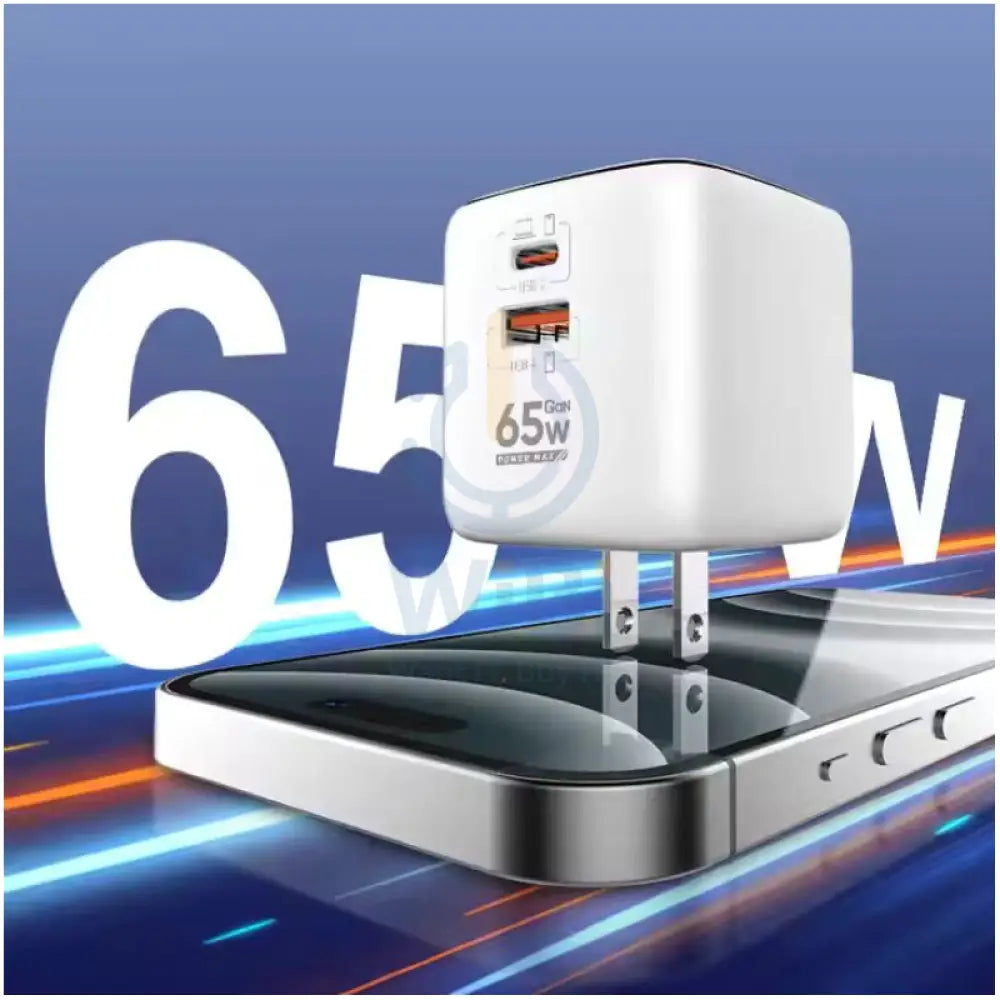 LDNIO Q2617 GAN Super Fast Charger - 65W / USB-A / Type-C / White Accessories > Power Adapters